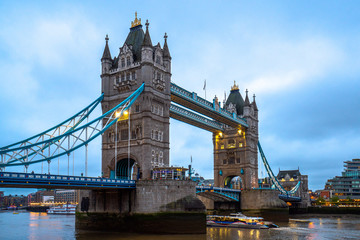 Fototapeta na wymiar London - May 3, 2019: London Bridge and river Thames