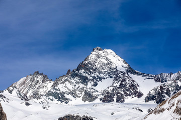 Fototapeta premium Grossglockner in winter, close up