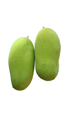Bad mango on a white background