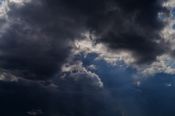 Obraz premium Dramatic sky with clouds. Nature background.