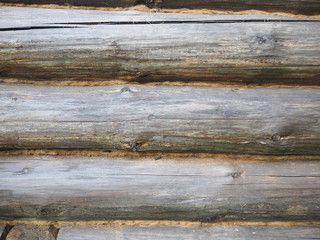 Naklejka premium brown log wall. beautiful background