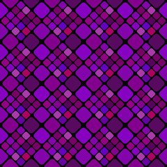 Violet seamless square pattern background - purple geometrical vector graphic design from diagonal squares