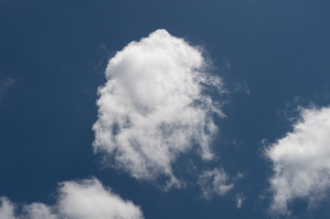 Cloud Shapes on Blue Sky, Abstract Cloud shapes with beautiful blue sky background