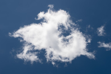 Cloud Shapes on Blue Sky, Abstract Cloud shapes with beautiful blue sky background