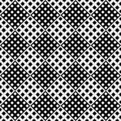 Seamless star pattern background design - monochrome abstract vector illustration