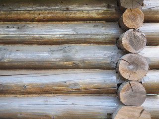 brown log wall. beautiful background