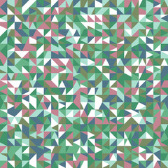 Colorful chaotic mosaic pattern background - abstract vector design with triangles
