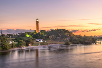 Jupiter, Florida, USA at Jupiter Inlet Light © SeanPavonePhoto