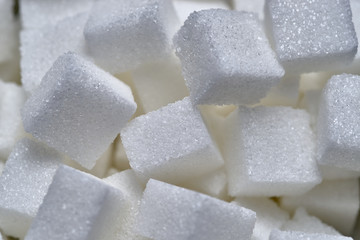 a pile of sugar cubes