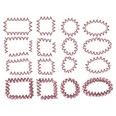 Hand drawn tribal frames. Vintage border, decoration ethnic art element