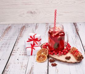 Fruit tea. Christmas treat