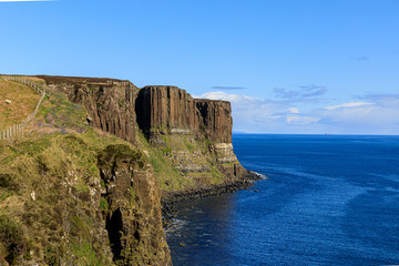 Kilt Rock on the North East coast of the Isle of Skye, Scotland, UK