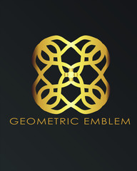 Luxury geometric logo