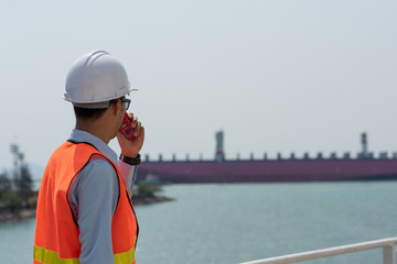 controller in harbour port, working engineer