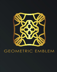Luxury geometric logo