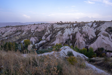 View of Cappadocia in Nevsehir City, Turkey