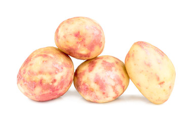 Potatoes isolated on white background