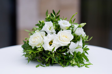 flower arrangement on a table