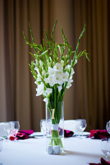 flower arrangement on a table indoors