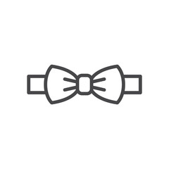 Fototapeta premium Bow tie vector icon, simple sign for web site and mobile app.
