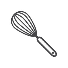 Whisk kitchen tool vector icon, simple sign for web site and mobile app.