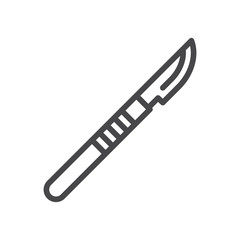 Scalpel vector icon, simple sign for web site and mobile app.