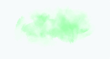 Green watercolor background for your design, watercolor background concept, vector.