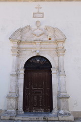 door from a Greek orthodox church in Zakynthos island