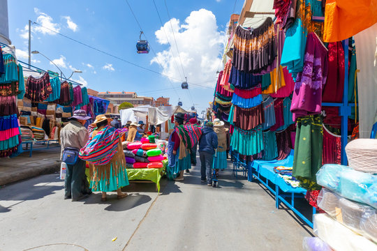 Bolivia La Paz,  El Alto district Los Andes market