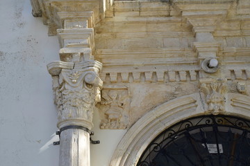 marble decoration from a Greek orthodox church in Zakynthos island