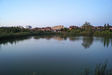 Obraz premium landscape with lake