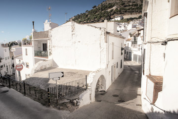 building in the spanish town of mijas