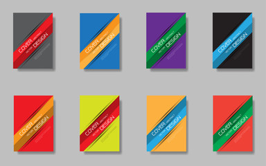 Abstract banner lines design colorful cover set collection on grey background design modern futuristic vector illustration.