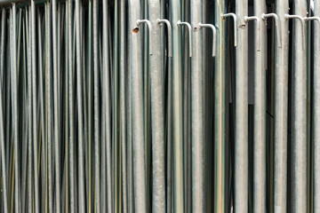 Abstract modern steel fences background pattern