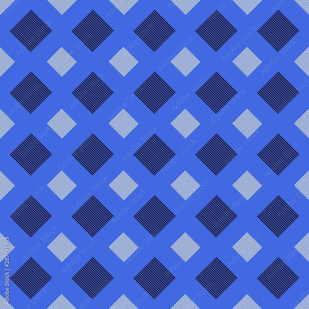 Poster geometrical seamless pattern - vector square background design