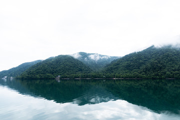 Naklejka premium 中禅寺湖周辺の風景