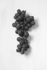 Grape fruit, black and white shot
