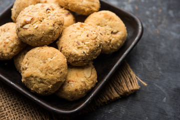 Nan khatai or Nankhatai is an authentic Indian sweet and savory eggless cookie loaded with dry fruits 