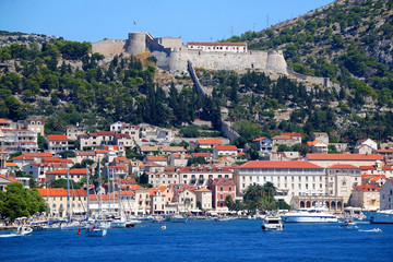 Town Hvar, on island Hvar, Croatia, popular summer travel destination.