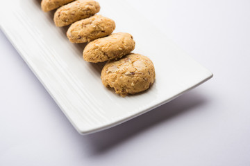 Nan khatai or Nankhatai is an authentic Indian sweet and savory eggless cookie loaded with dry fruits 