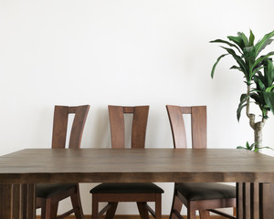 Dining table and chair