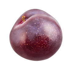 Plum isolated on white background with clipping path