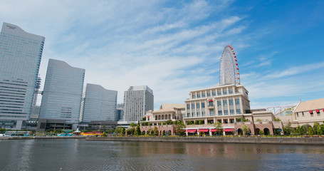 Naklejka premium Yokohama city bay