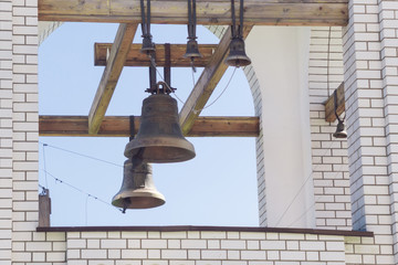 Fototapeta premium bells at the Church close-up