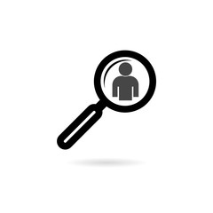 Search icon. Search icon flat illustration for graphic and web design isolated on white background 
