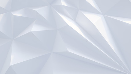 White backround. Abstract Illustration. Parametric Low poly triangle