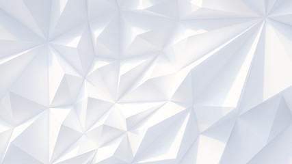 White backround. Abstract Illustration. Parametric Low poly triangle
