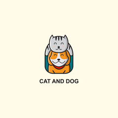 icon logo cat and dog