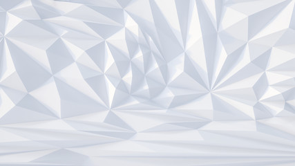 White backround. Abstract Illustration. Parametric Low poly triangle