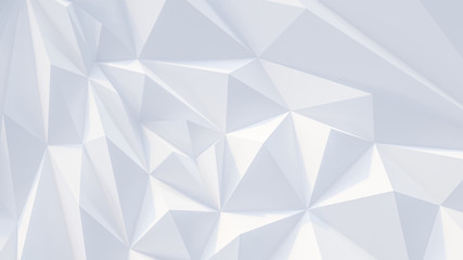 White backround. Abstract Illustration. Parametric Low poly triangle